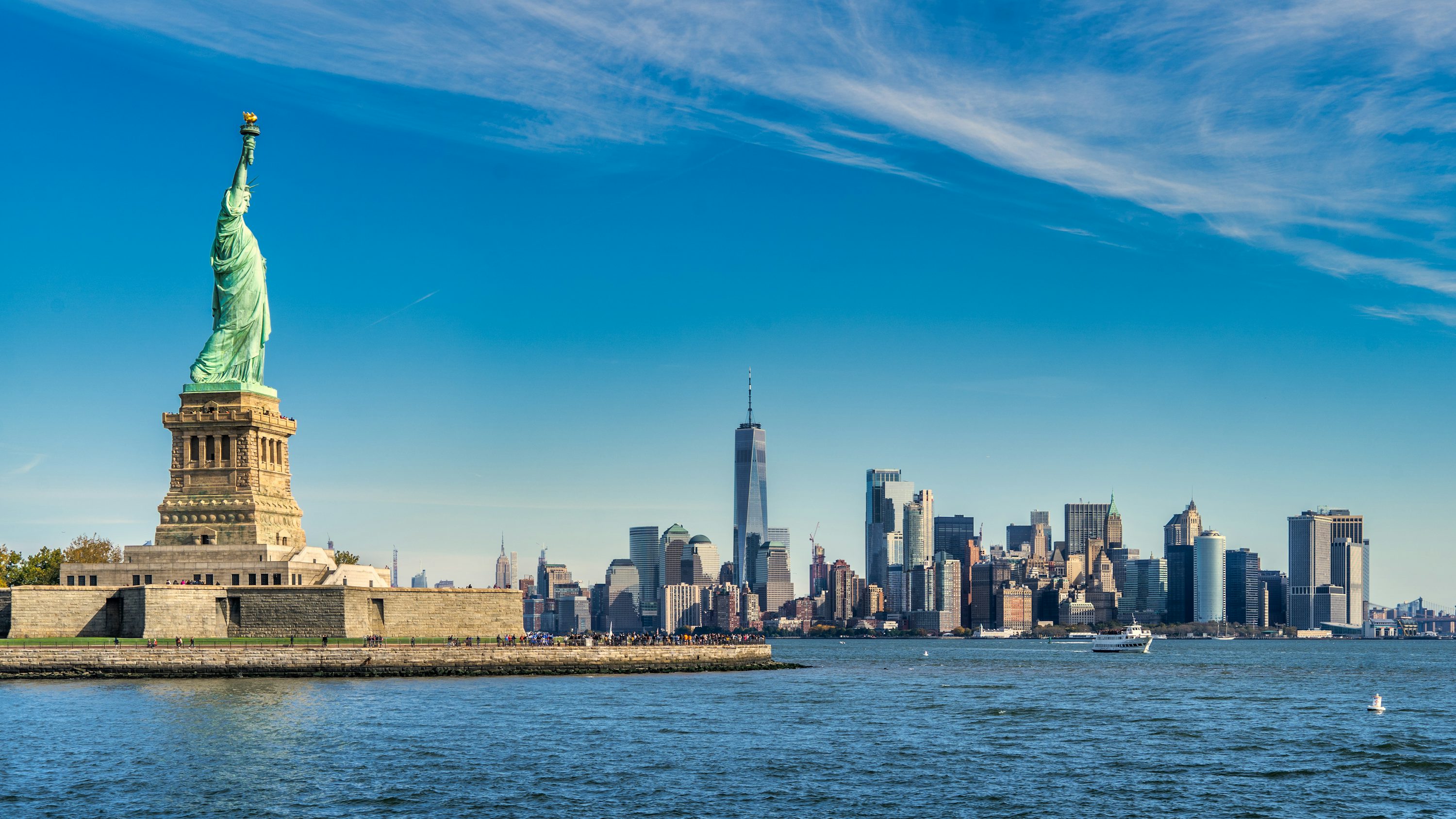 Panorámica de Manhattan y la Torre de la Libertad